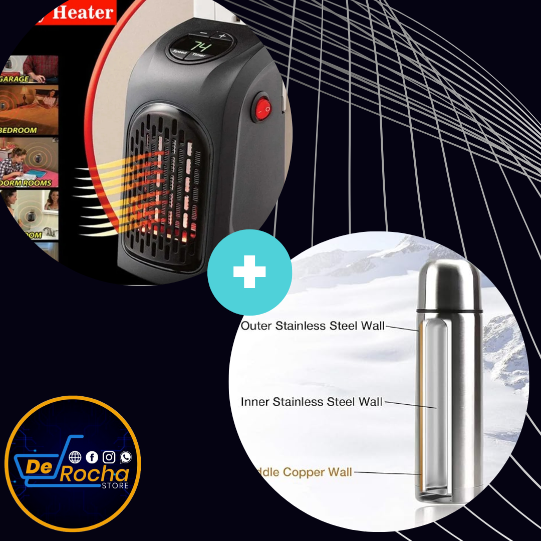 Combo calefactor ambiente+ termo bebidas